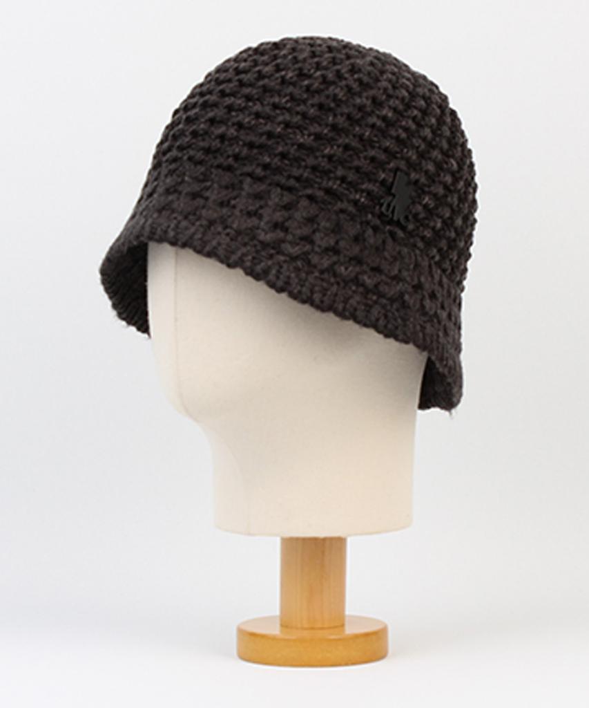 Onetone Charcoal Knit Bucket Hat