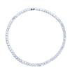 Hip Hop Rap Hipster Full Diamond Necklace Single Row Square Diamond Zircon Neck Chain Accessories Jewelry