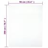136240 vidaXL Drap-housse Jersey Blanc 90x200 cm Coton