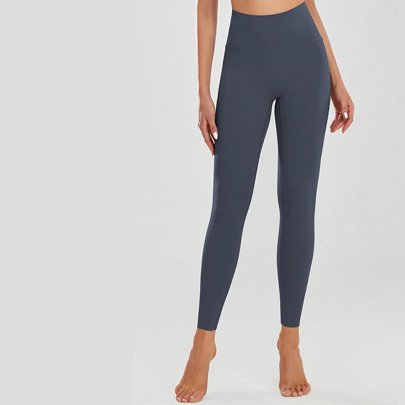 

Жіночі зручні легінси для йоги великого розміру Штани для спортивного залу з високою талією Підйом сідниць для тренувань Легінси для схуднення Спортивні вузькі штани для бігу XXXL сіро блакитний колір
