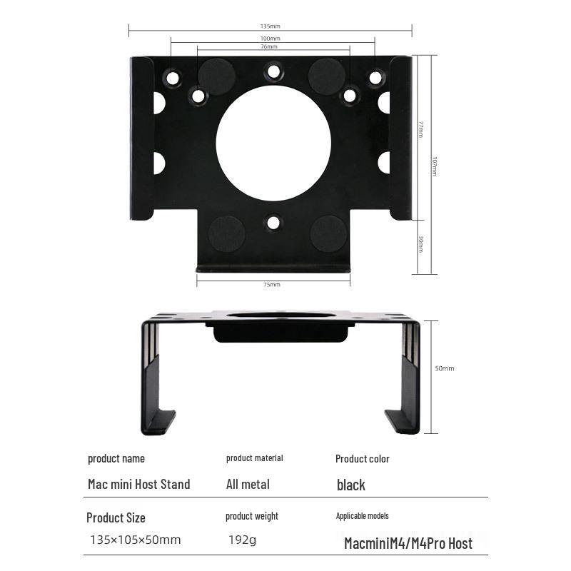 CrossMac Metal Under-Desk Computer Stand & Wall Mount with Ventilated Storage Shelf