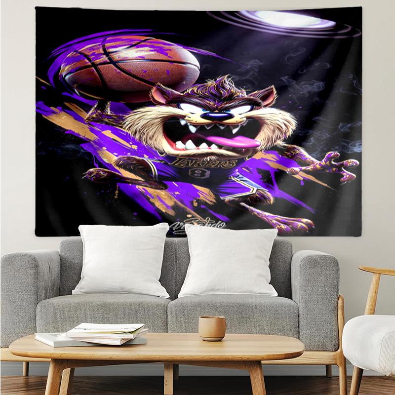 1PC Tazmanian Devil's Fury Tapestry Accessories Playroom Tapestry, for Bedroom,Livingroom, Dormitory Room Wall Decor Fan Birthday Gifts