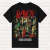 Rock Heavy Metal Short Sleeve Gothic Punk Style T-shirt Vintage Y2K Street Wear Casual Loose Round Neck Top Unisex