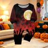Family Matching Halloween Print Loungewear Set Long Sleeve Top and Pants for Cozy Holiday Fun