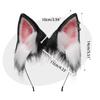 Adult Children Cartoon Fox Ears Shaped Headband Plush Hair Hoop Live Broadcast Rave Christmas Cosplay Party Headpieces
