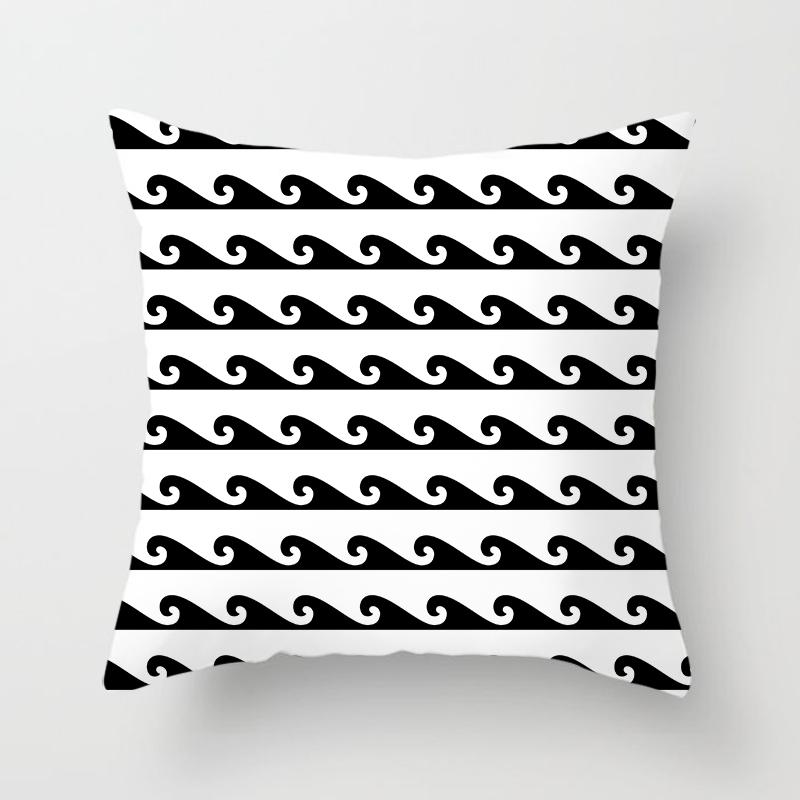 Compass Anchor Pillowcase Blue Home Decor Mediterranean Cushion Cover Car Sofa Office Decor Accessories Pillowcase