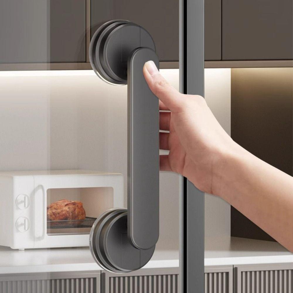 1/2Pcs Waterproof Suction Cup Door Handle Anti-slip Bathroom Shower Auxiliary Handle  Bathroom