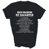 Regels Voor Daten Met Mijn Dochter Papa Unisex Shirt Cadeau