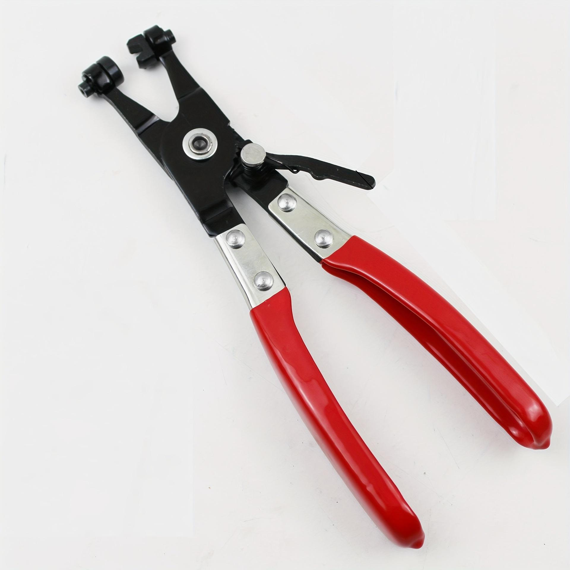 

1 шт. Автомобильный хомут для труб, длинный автомобильный хомут для шланга, инструмент для снятия зажима для труб, прямые гладкие плоскогубцы с ручкой белый