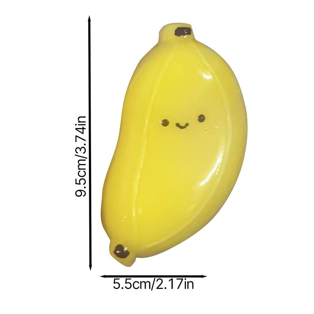 Cute Lovely Simulation Banana Squeeze Toy Soft Super Soft Super Elastic Fruit Toys Elastic Pink Slow Rebound Fruit Toy Adult
