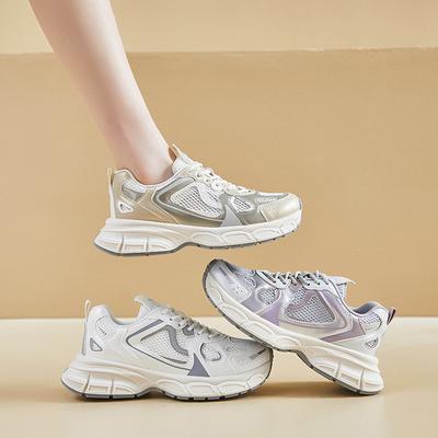 Frühling und Sommer Neue Papa-Schuhe Studentenlauf Atmungsaktive Plateauschuhe Lässige Schuhe Bequeme Vielseitige Damen Sportschuhe