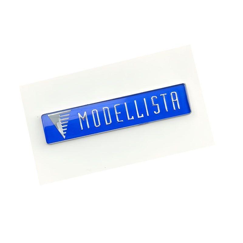 1Pcs MODELLISTA Emblem Logo Rear Trunk Front Grill Fender Side Badge Sticker Styling Accessories