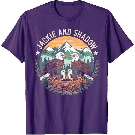 Vintage Jackie And Shadow Bald Eagle Family Nature Lovers T-Shirt