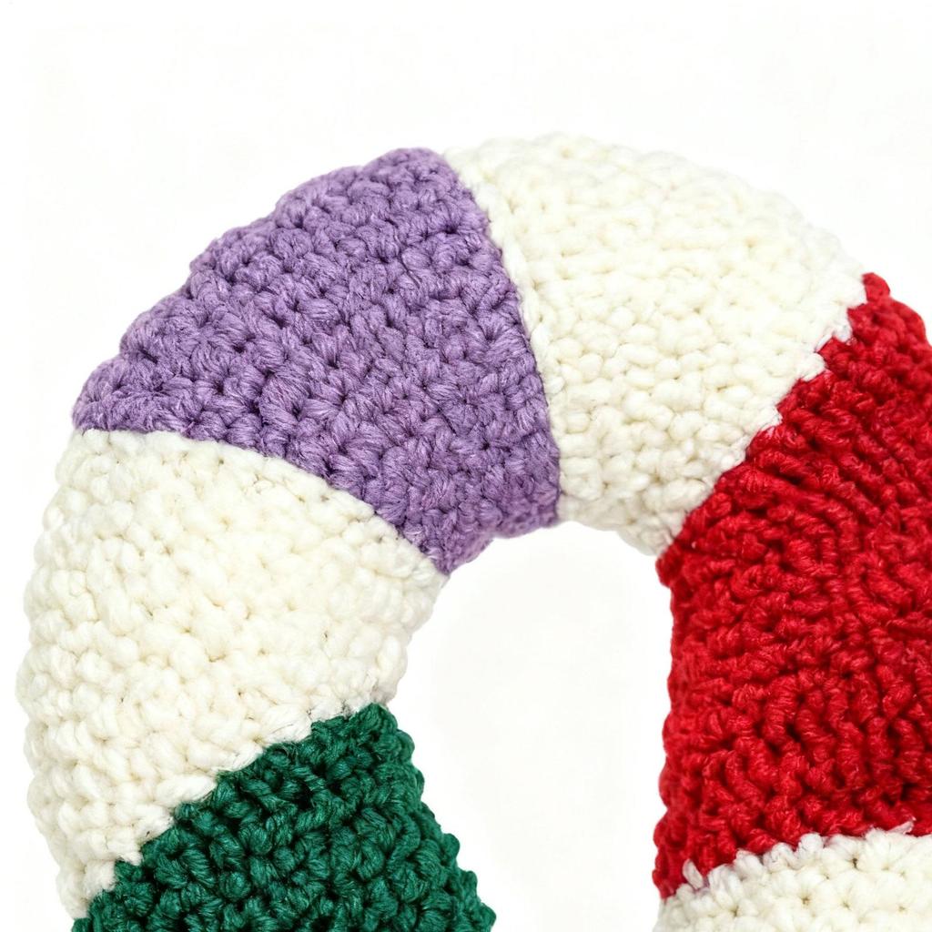 Christmas Candy Cane Pillow Plush Christmas Decorative Cushion Colorful Throw Pillow For Kids Adults Sofa Couch Bed Living Room