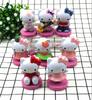 Hello Kitty Mini Figures Set Eight Piece Cute Cartoon Kt Miniatures Cake Toppers Gift