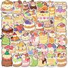 50 Cartoon Cute Sushi Hand Tent Doodle Stickers DIY Decorative Guitar Notebook Suitcase