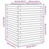 VidaXL Planter Wax Brown 50x50x68.5 Cm Solid Pine Wood, Outdoor Planter, Flower Box, Tomato Planter, 3282466