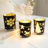 Nordic Glass Candle Holder – Christmas Aromatherapy Wax Cup, Creative Romantic Home Decor Ornament