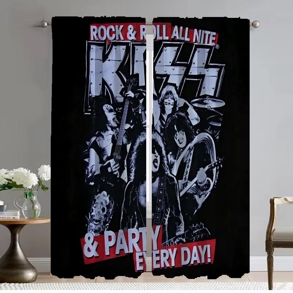 Rock-kiss Küchenvorhänge 2 Stück Halloween Dekoration Mückenschutzvorhänge für Wohnzimmer Vorhang Tüll für Schlafzimmer Kamera