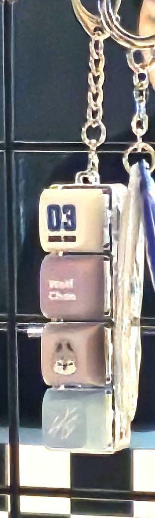 [USED] Bang Chan Stray Kids KARMA Pop-Up Keycap Keyring