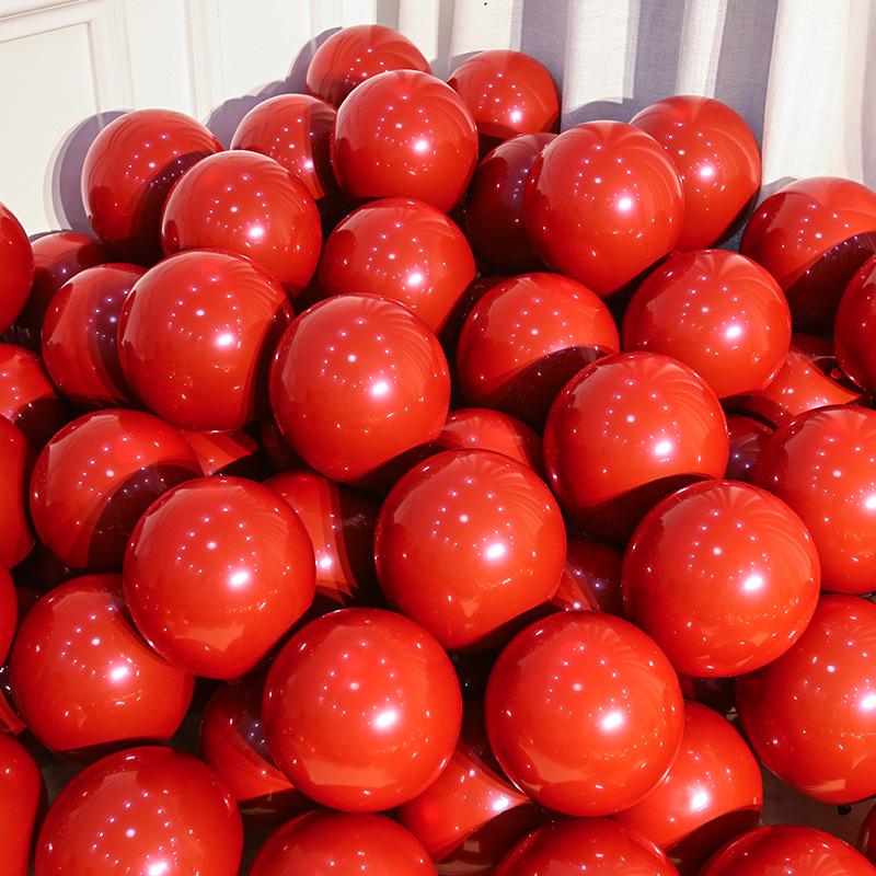 Red Party Birthday Balloon Decorations for Children's Milestones: Full Month, 100 Days, First Birthday