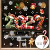 Christmas Ice Snowflake Window Stickers 2027 New Year Double Sided Same Color Peel & Stick Decals for Winter Home Decor