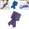 Fish Scale Pattern Mermaid Blanket Knitted Sofa Blanket For Cozy Home Use