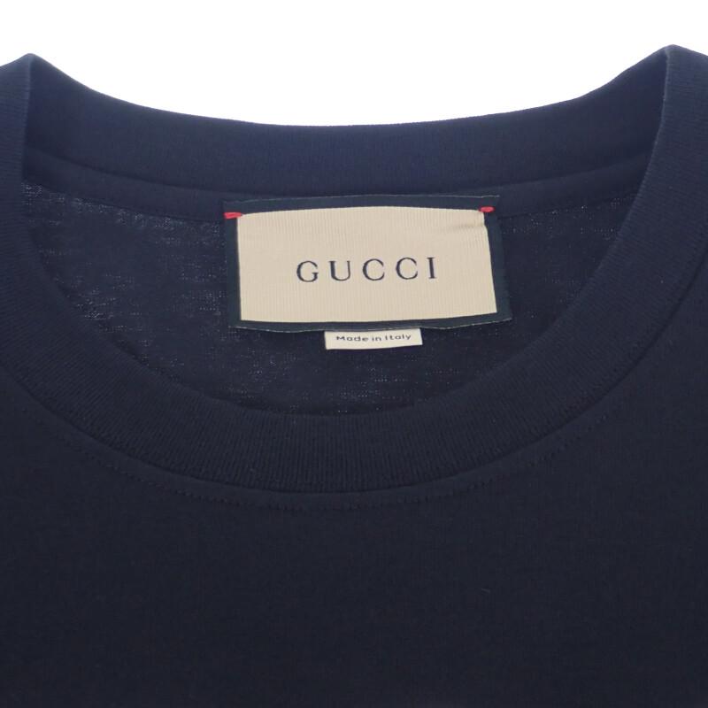 GUCCI 565806_XJAZY_1141 S Short sleeve T-shirt black cotton mens