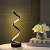 1Pcs Hot Sales Table Room,Modern Spiral Dimmable LED Table Lamp, Small Bedside Lamps, Nightstand Lamp for Bedroom Office Home