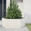 VidaXL Planter White Hexagon 138x120x45 Cm Steel, Flower Planter, Patio Planter, Garden Planter, 851137