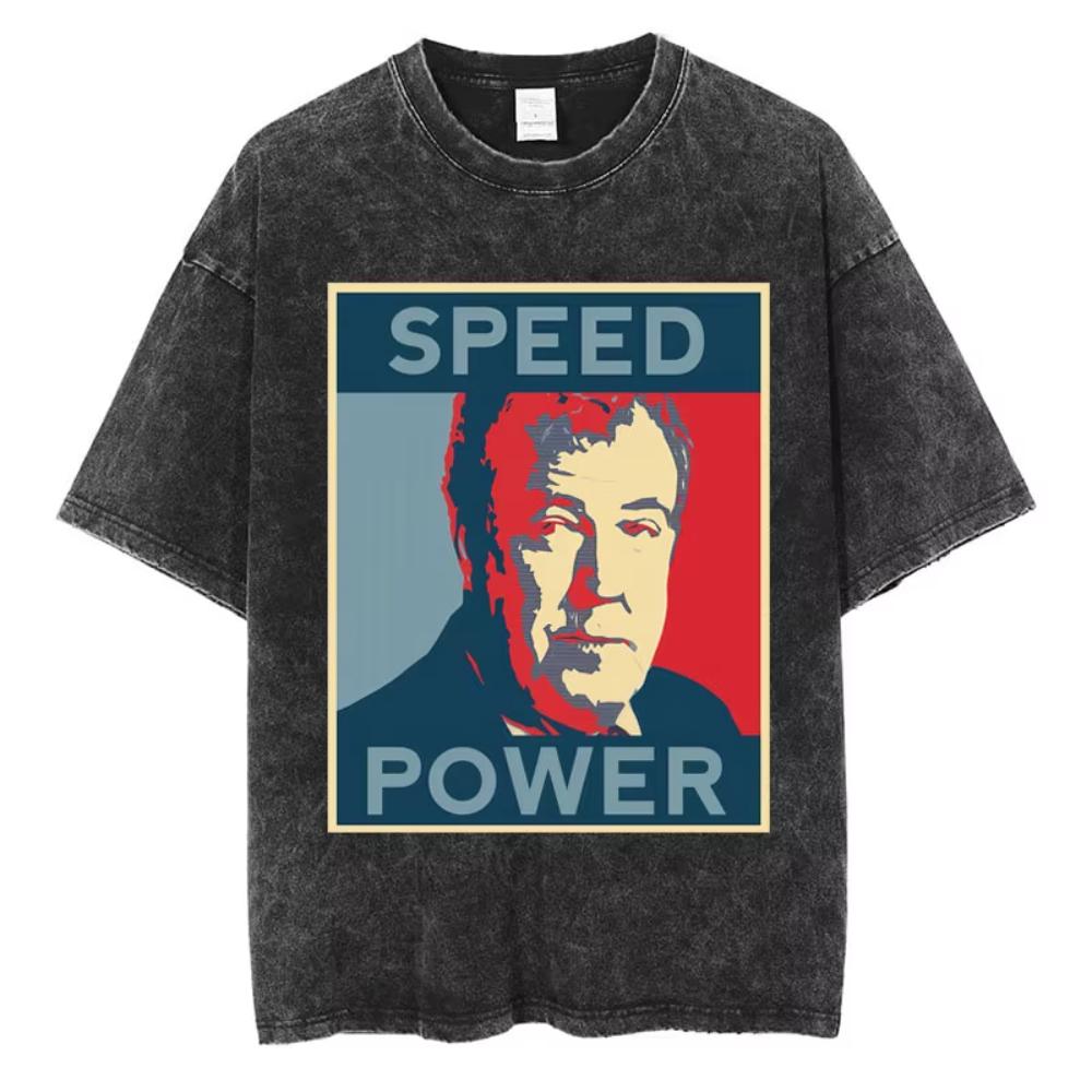 Jeremy Clarkson Funny Inaudible Wasged Vintage Washed T Shirt Men Humor Fashion Tees Casual Cotton Oversized T Shirts Streetwear