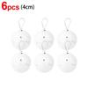 6Pcs White Foam Christmas Balls Wedding Holiday Supplies Portable Home Decorations