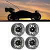 4-Piece Silver 1.9-inch RC Wheel Rim Set, Zinc Alloy, 10-Hole, Universal Fit for RC Crawler Cars