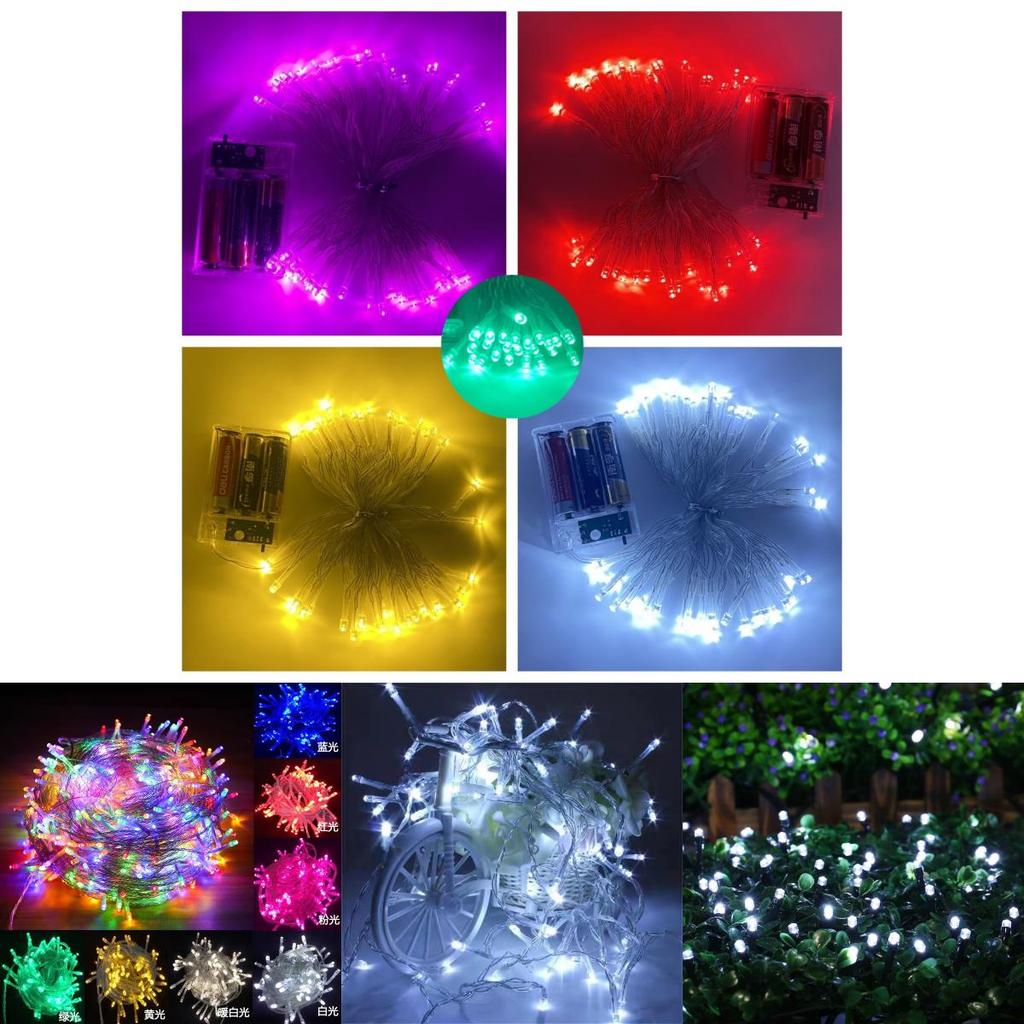 Christmas Led String Lights With Battery Box For Holiday Decorations And Indoor Atmosphere