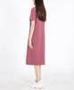 RAW TO RAW Wrd023 Fine Cotton Pocket Dress (Redbean)