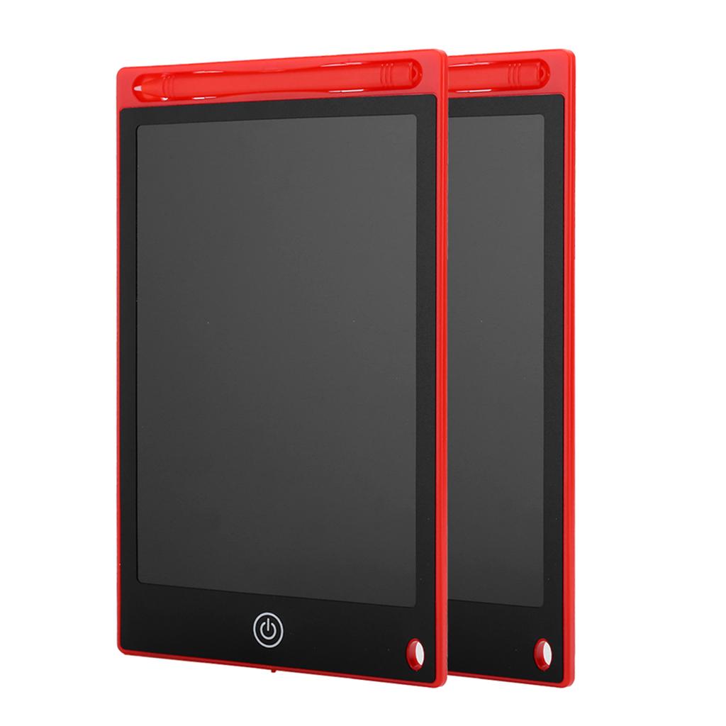 2Pcs 8.5in Electronic Figure LCD Writing Pad Drawing Children Notebook for Family Schoolred