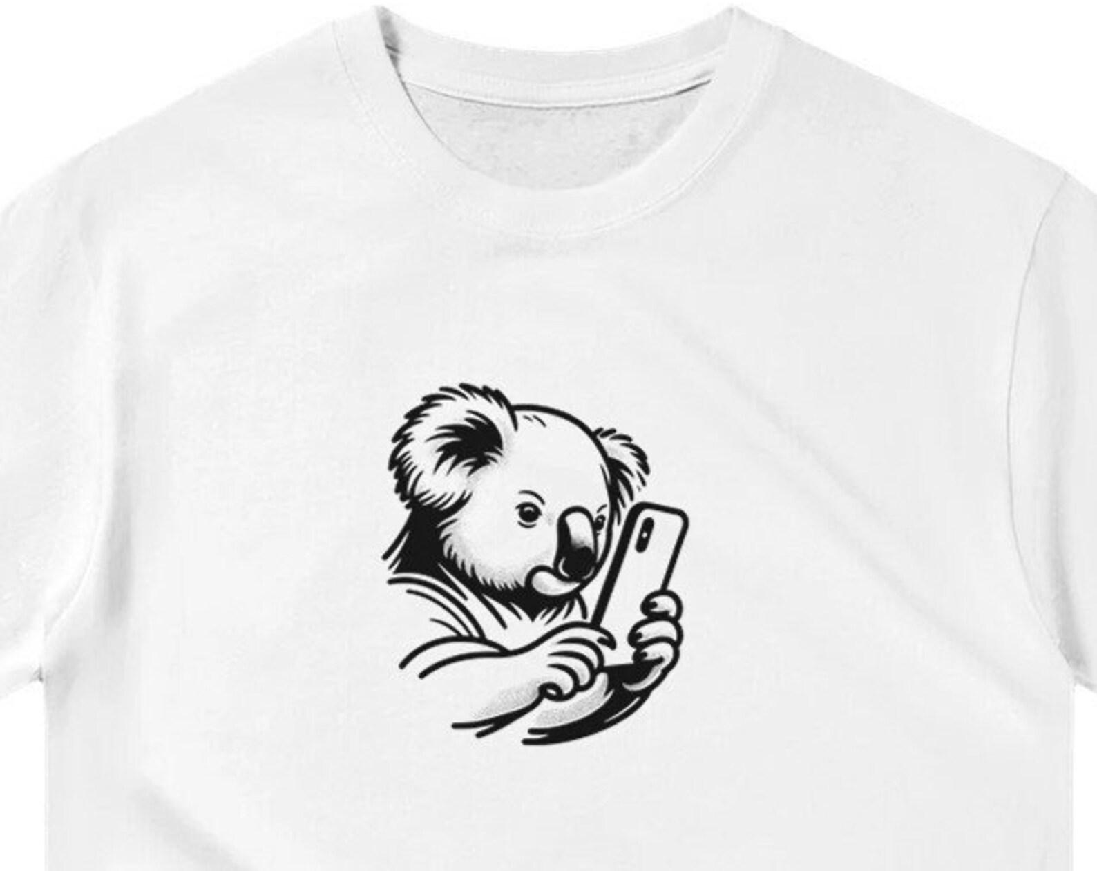 Koala Tech Savvy Shirt ,Unisex, Animal Lover Shirt, Funny Animal T-shirt, Gifts For Him, Gifts for Her 2XL