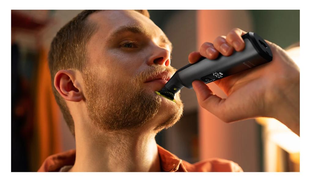 Philips | Baardtrimmer, Gezicht en Lichaam | QP6652/61 OneBlade Pro 360 | Draadloos | Nat & Droog | Aantal lengtestappen 20 | Grijs/Zwart