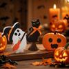 3Pcs/set Halloween Ghost Pumpkin Wooden Ornaments Table Sign Halloween Party Favors Gift Festive Party Home Decoration Supplies