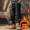 Men's Heavyweight Retro Winter Overalls - Loose, Thickened, Cuffed, Plus Velvet