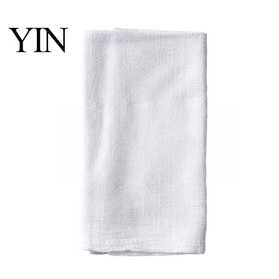 Dining Table Napkin Bohemian Linen Napkin, Rustic Machine Washable Fabric 16 Inch Farmhouse Style for Home Wedding Bridal Shower Baby