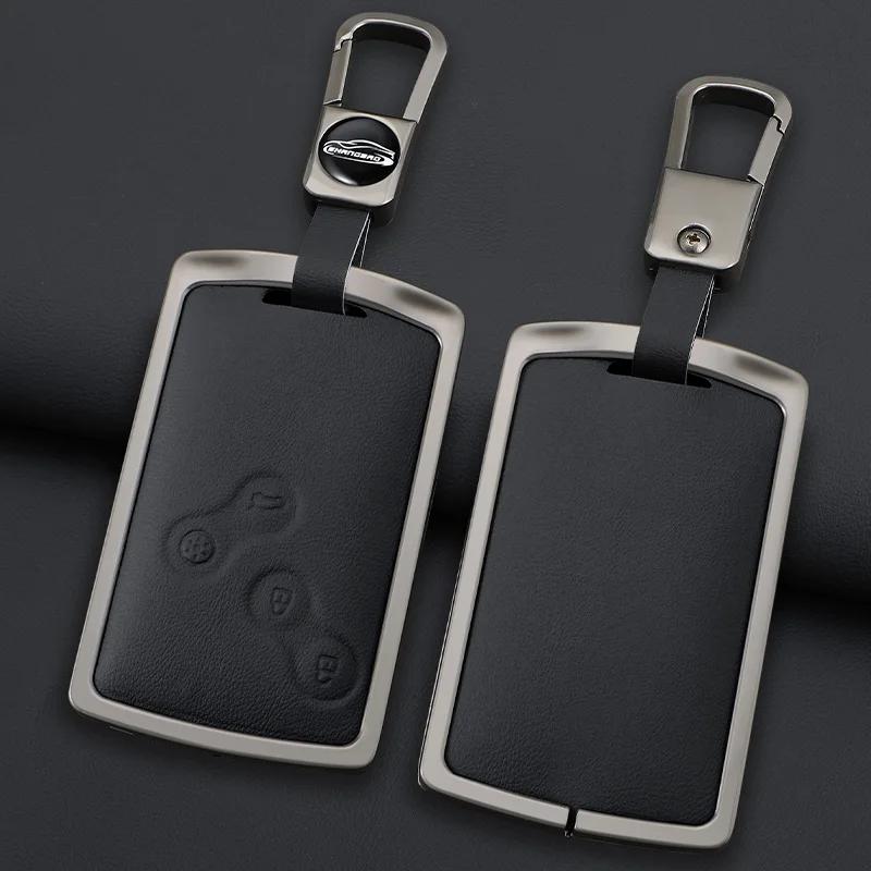 Interior Mouldings Car Key Case Cover For Renault Duster Captur Clio Logan Megane 1 2 3 Koleos Scenic Renault GT Zinc Alloy Keyc