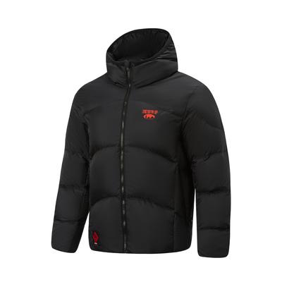 Li Ning Anti-Five Series Letter Reißverschluss Vielseitige Kurze Kapuzen-Daunenjacke Herrenjacken AYMV807-2