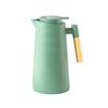 1L Insulated Bottle Wood Handle Household Coffee Pot Portable Nordic Vacuum Flask  Drinkware