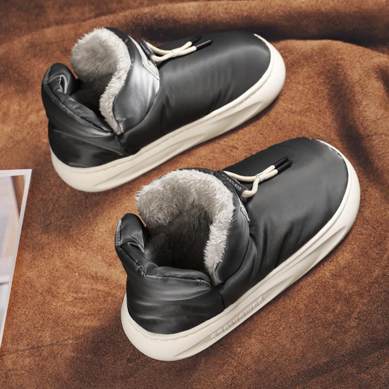 Northeast snow boots men's winter men's shoes 2025 new wool shoes women's velvet thickened warm cotton shoes bread shoes