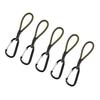 5pcs Tent Fixing Bungee Cord Versatile Elastics Rope Strong Load Bearing Hook with Quickly Attach Carabiner Clip