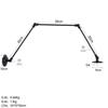 3 Long Arm LED Wall Lights Fixtures Adjustable Swing Loft Industrial Vintage Wall Sconce Luminaire Retro Stair Light