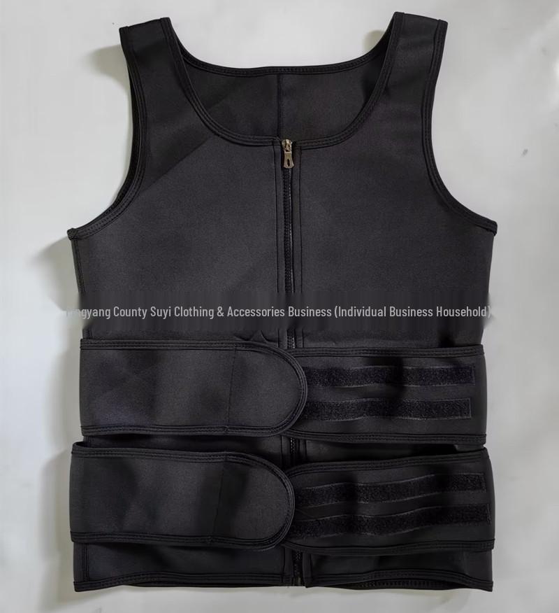 Pánský tvarovací vestový korzet s dvojitým pasem ve velkých velikostech - Sportovní fitness kontrola břicha