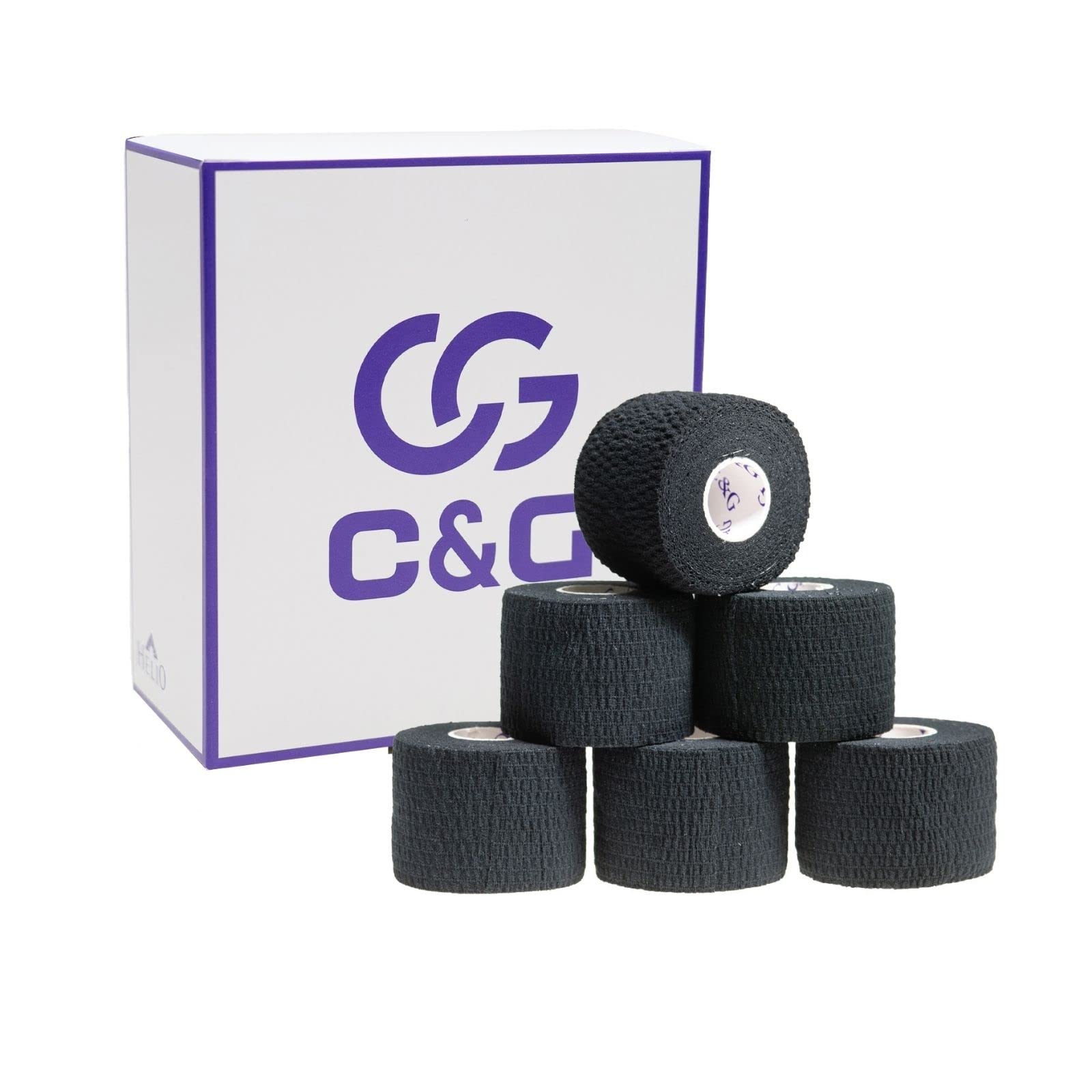 C&G Handy Cut Tape, 50mm x 6.9m, 6 Rolls (Black)