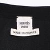 Hermes [/Domestic Regular] Cannes Et Cannes Twill Elene Knit Dress 38 Black WhiteUsed